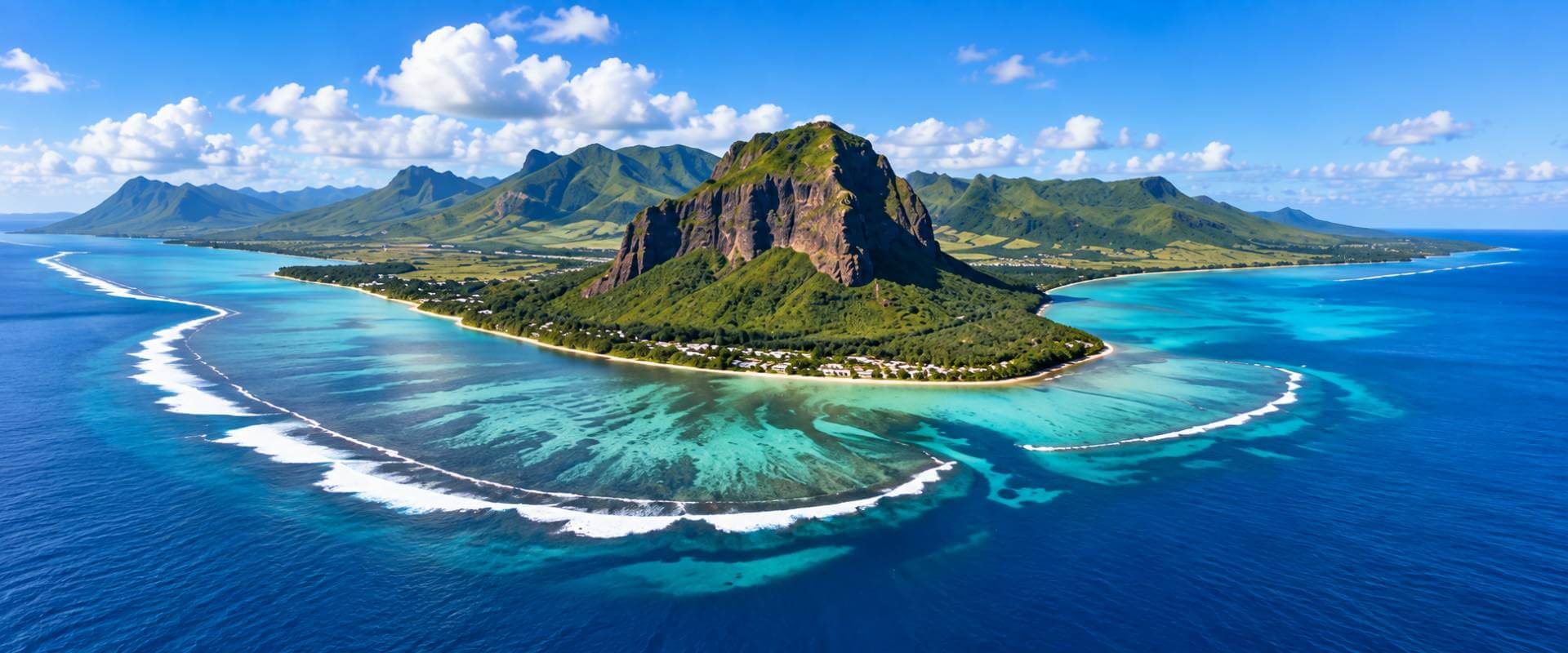 Mauritius landscape as a setting for a property purchase decision