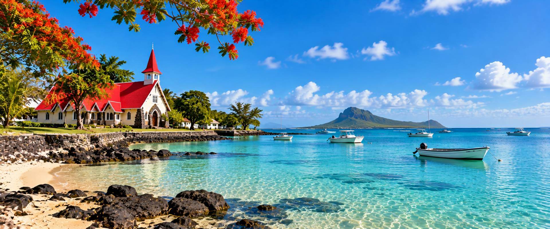 Mauritius coastal community and neighbourhood setting